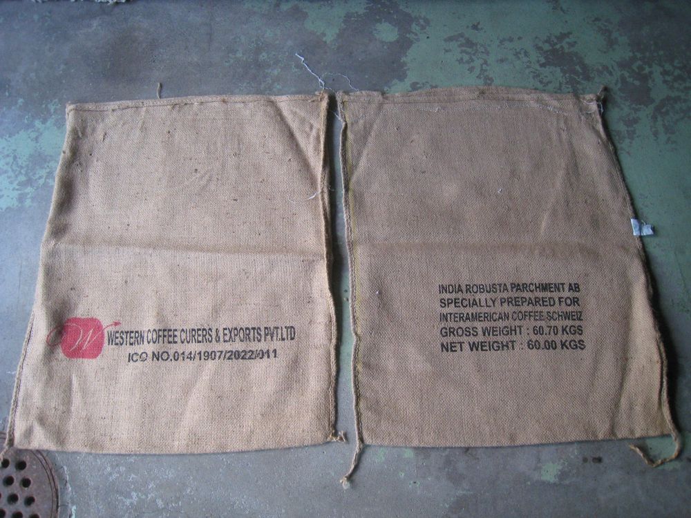 stk 2 orig. Kaffeesäcke Jutesäck Säcke ca 74 x 92 cm (Gebraucht) in ...
