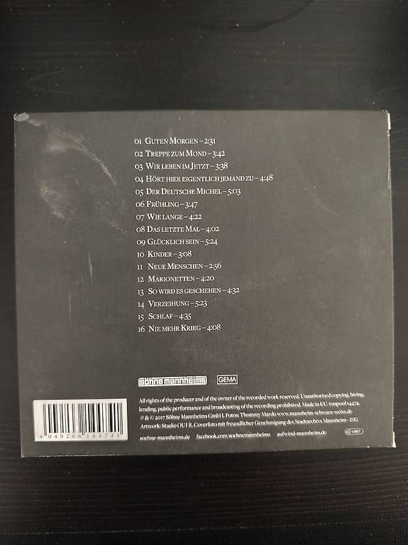 CDs: Söhne Mannheims - MannHeim – Gebraucht aus Boll von ttr-fun 1