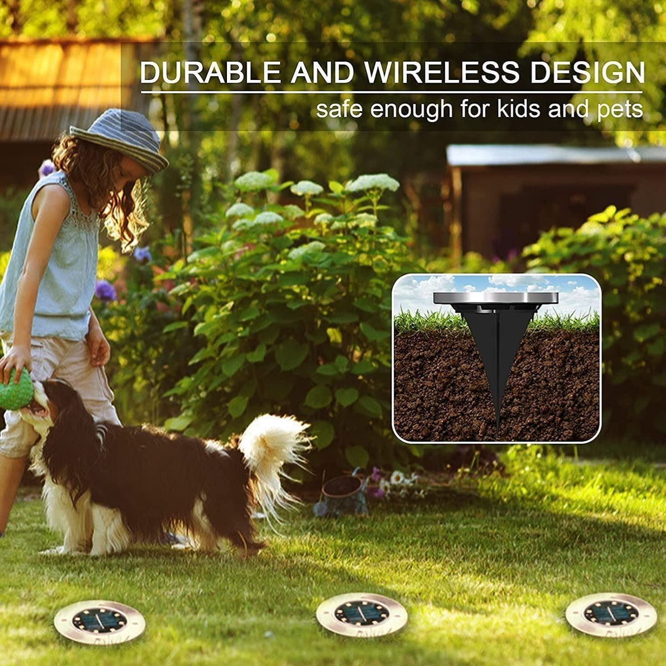 Lampes: Solar Boden Einbaustrahler 8PCS – Neuf (Voir description) à Thun par 365buy 2