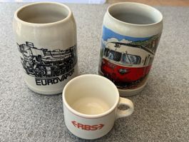 Lokomotive Zug Bier Humpen Euro Vapor Tasse RBS