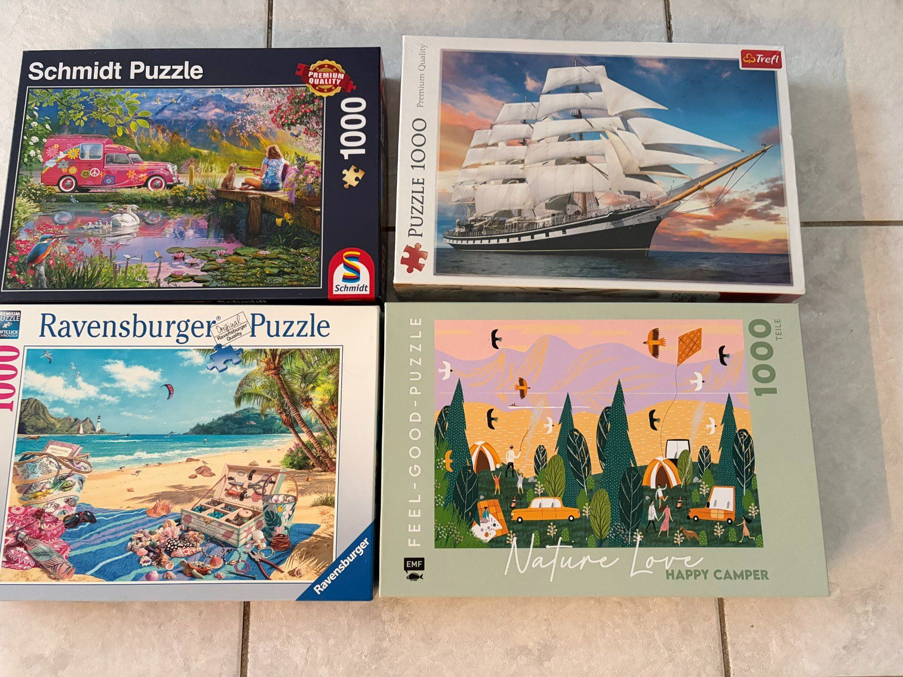 Ravensburger Puzzle: Puzzle 1000 Teile (4 Stück) – Usato da Siebnen venduto da Seestern74