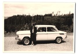 2 Fotografien Auto NSU TT, Kennzeichen N