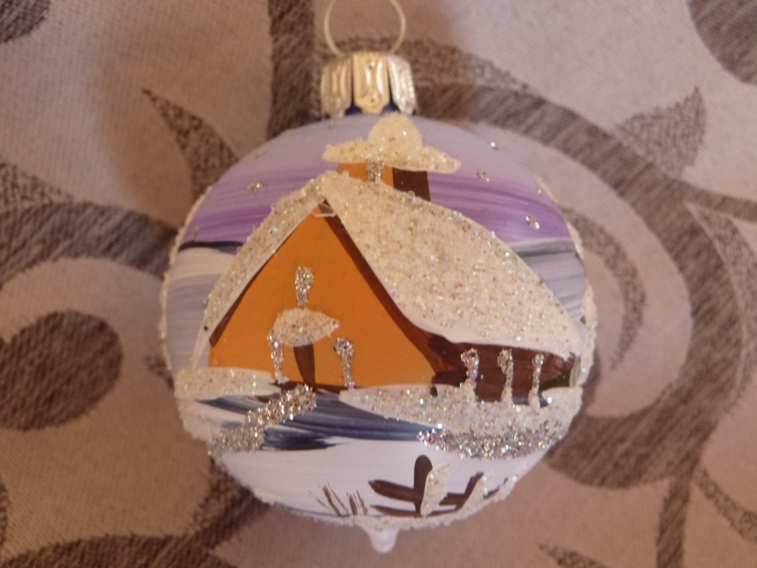 Tutte le decorazioni: kleine handbemalte Christbaumkugel – Nuovo e nell'imballaggio originale da Alpnach Dorf venduto da marvo 1