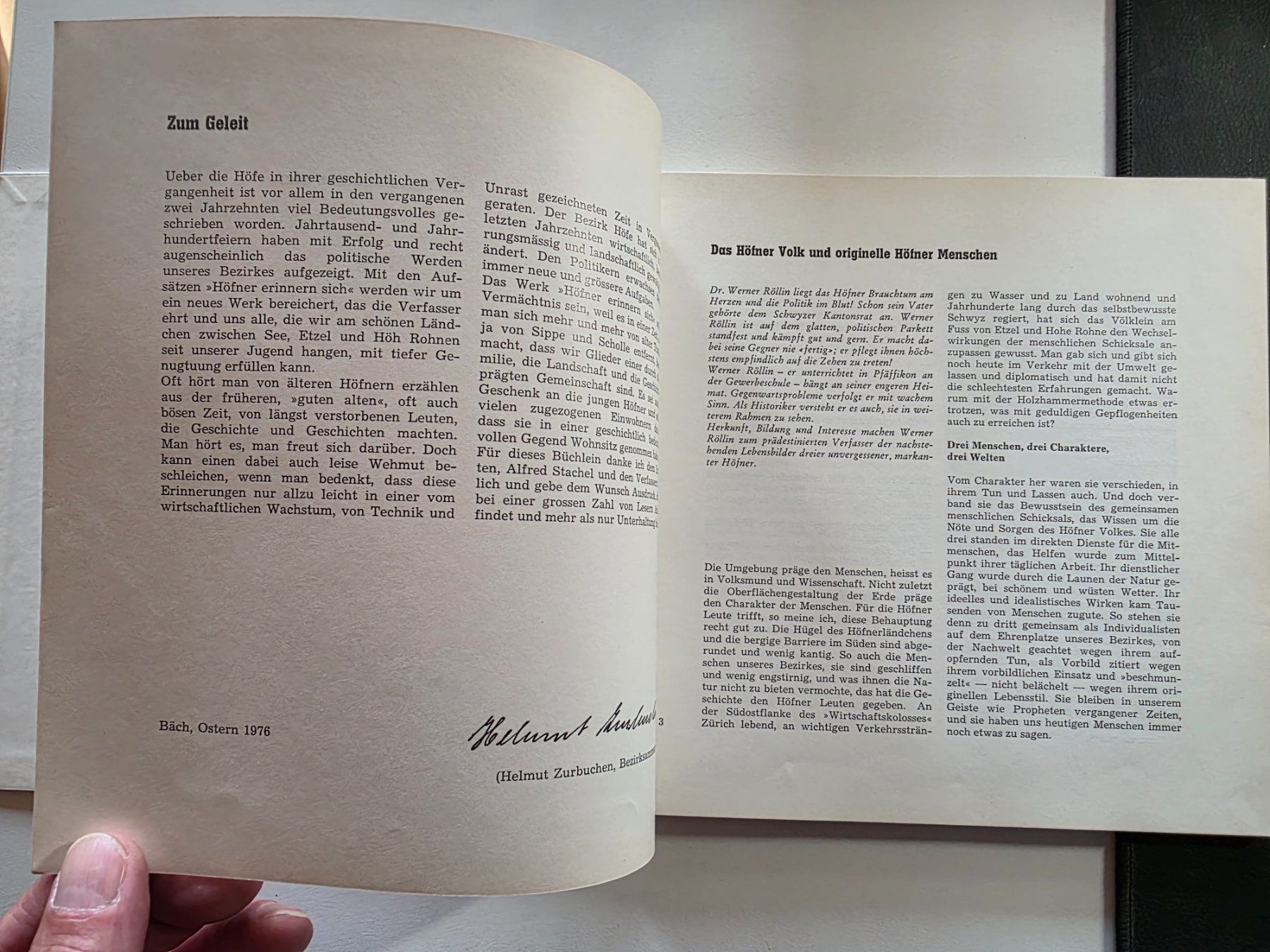 Livres: Höfner erinnern sich - Bäch 1976 – D'occasion à Walterswil BE par Lonitti 3