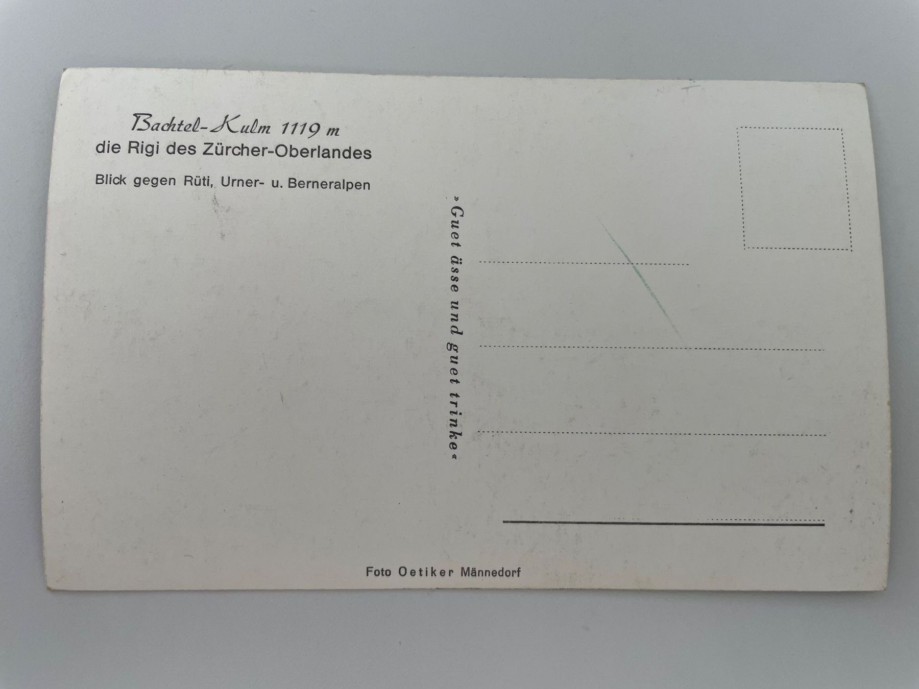 Cartoline postali: Alte Ansichtskarte: Bachtel-Kulm, Rigi – Usato da Stäfa venduto da riccardinho 1