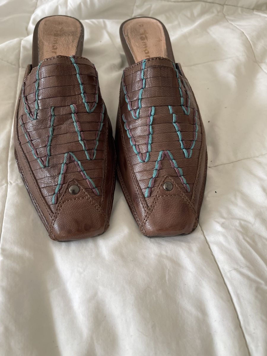 Damenschuhe: Tamaris Leder Clogs Gr. 37, braun, Schuhe Absatz – Neu (gemäss Beschreibung) aus Birr von Elines