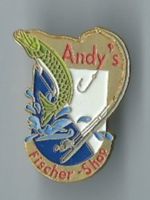 Andy's Fischer-Shop Pin