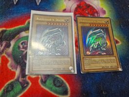 Yugioh 2 x Blauäugiger W.Drache SDK
