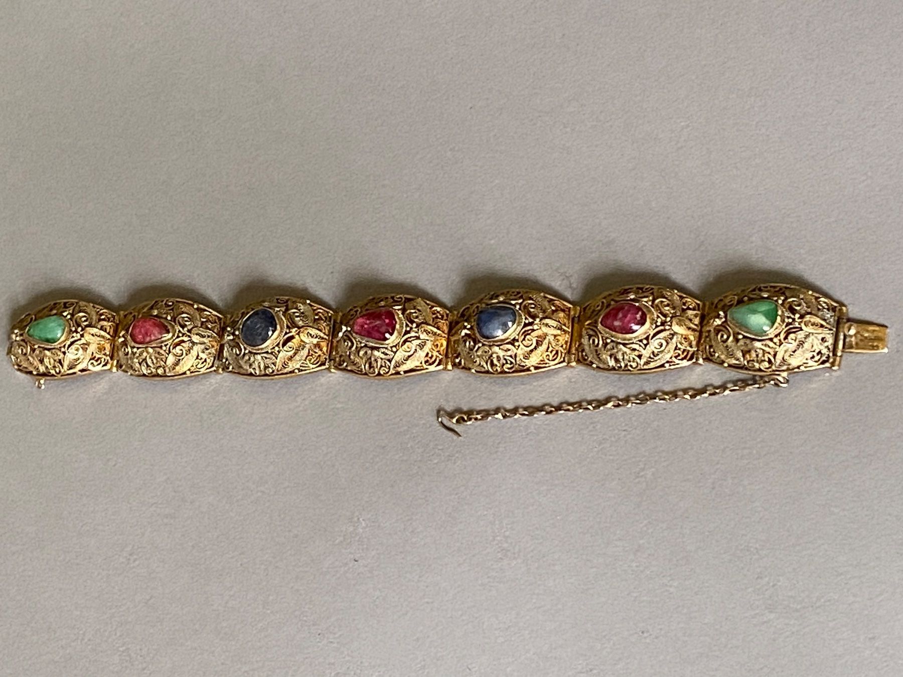 Bracciali & Braccialetti: CHINA / EDELSTEIN-ARMBAND – Nuovo (secondo la descrizione) da Basel venduto da shorthills_2013 6