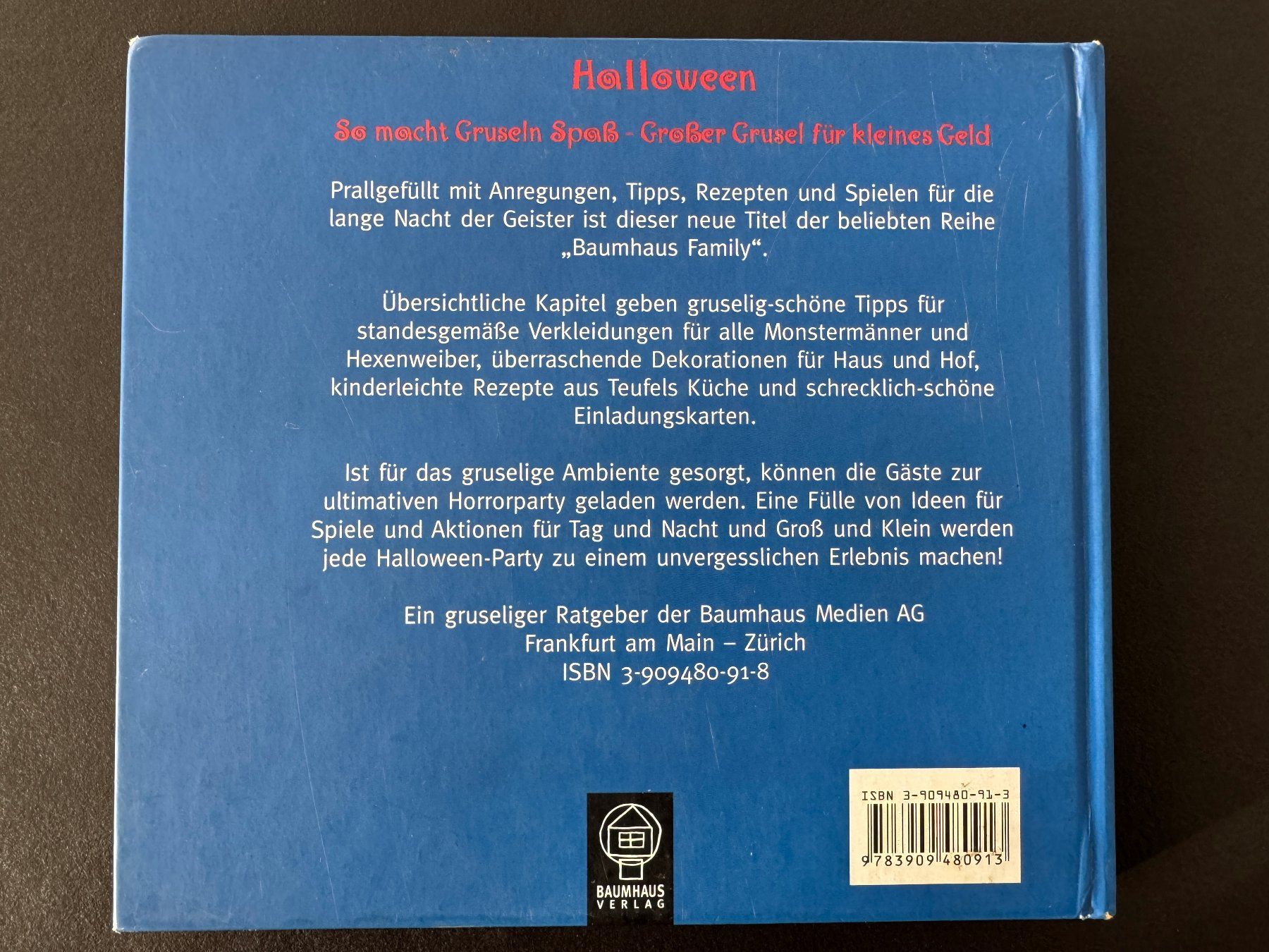 Libri: Halloween Buch - Beste Fest Ideen – Usato da Zollikon venduto da Krenapf 1