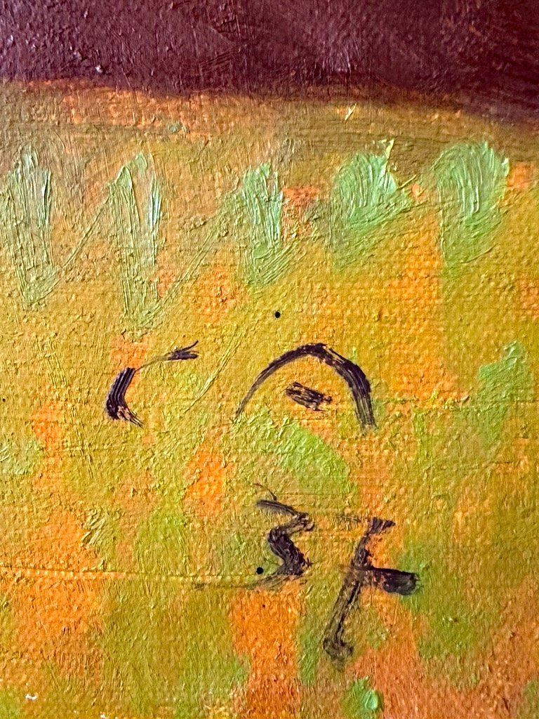 Dipinti: Cuno Amiet - Ölgemälde von 1937 – Usato da Unterlunkhofen venduto da Chrono69 4