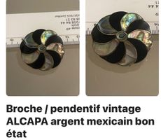 Broche /pendentif Vintage Argent / SVP lisez le texte