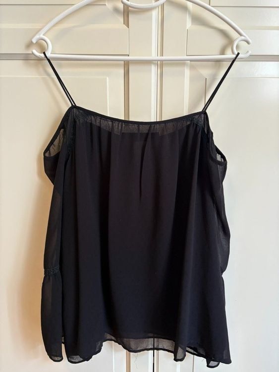 Zara Camicette: Schwarze Bluse, Schulterfrei, Zara, S – Usato da Zürich venduto da Sera.13 4