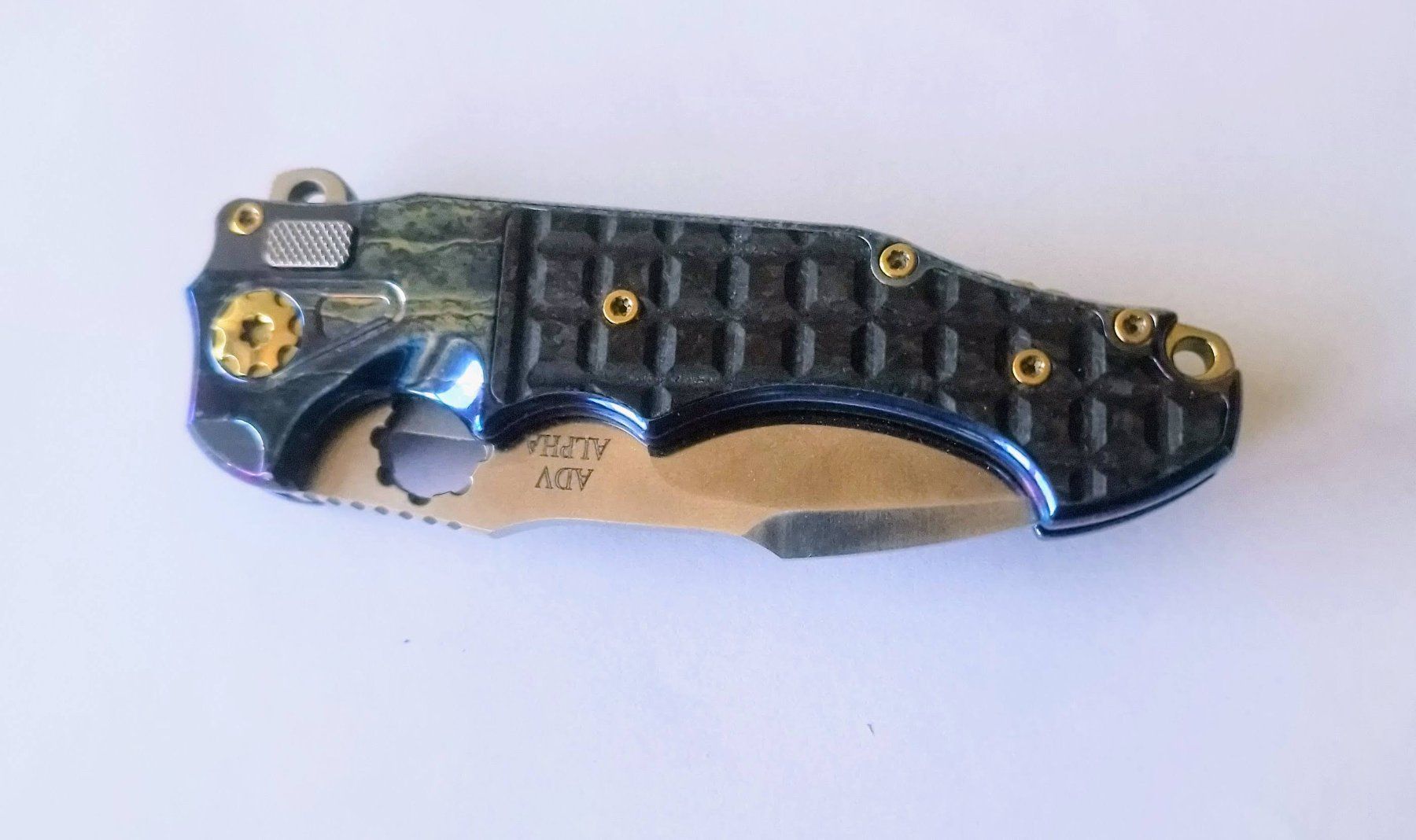Coltelli tascabile: André De Villier Mini Alpha Acid Rain, – Nuovo e nell'imballaggio originale da Carouge GE venduto da dan_pv2t 5