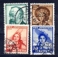 Pro Juventute Satz 1940 SBK Nr. J93/J96