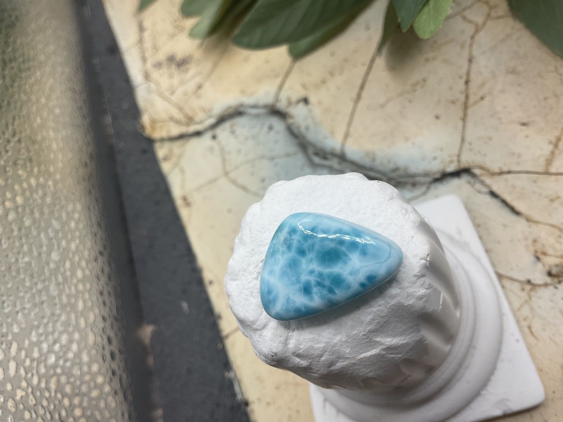 Pietre preziose: Grosser Larimar mit sehr schönem Muster – Nuovo (secondo la descrizione) da luzern venduto da Alpendorf1 2