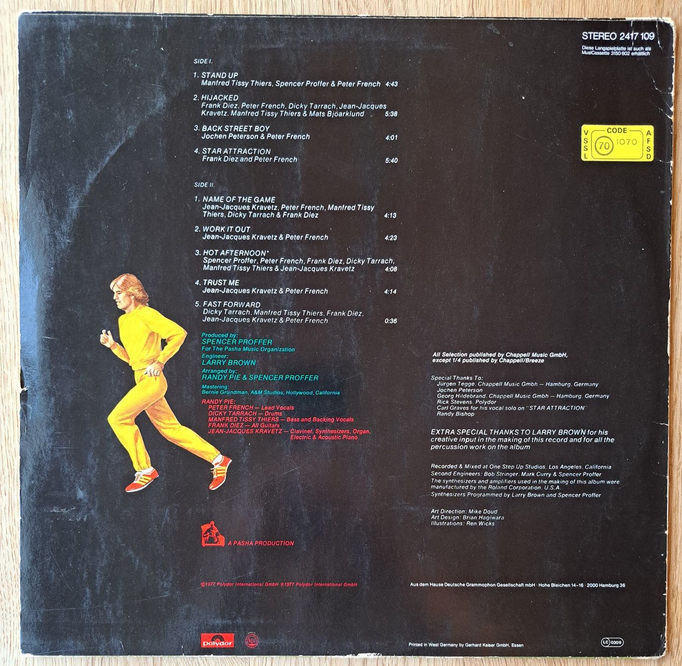Dischi in vinile: Randy Pie - Fast/Forward (Krautrock) – Usato da Meggen venduto da Ricardokoch 1