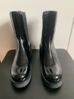 STUART WEITZMAN: OVP- neue Lackleder-Stiefelette, 37, NP 595