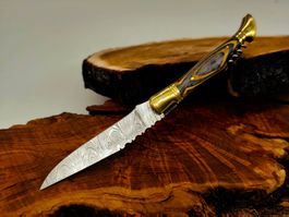 Laguiole Damast Messer Klappmesser echtes Damastmesser