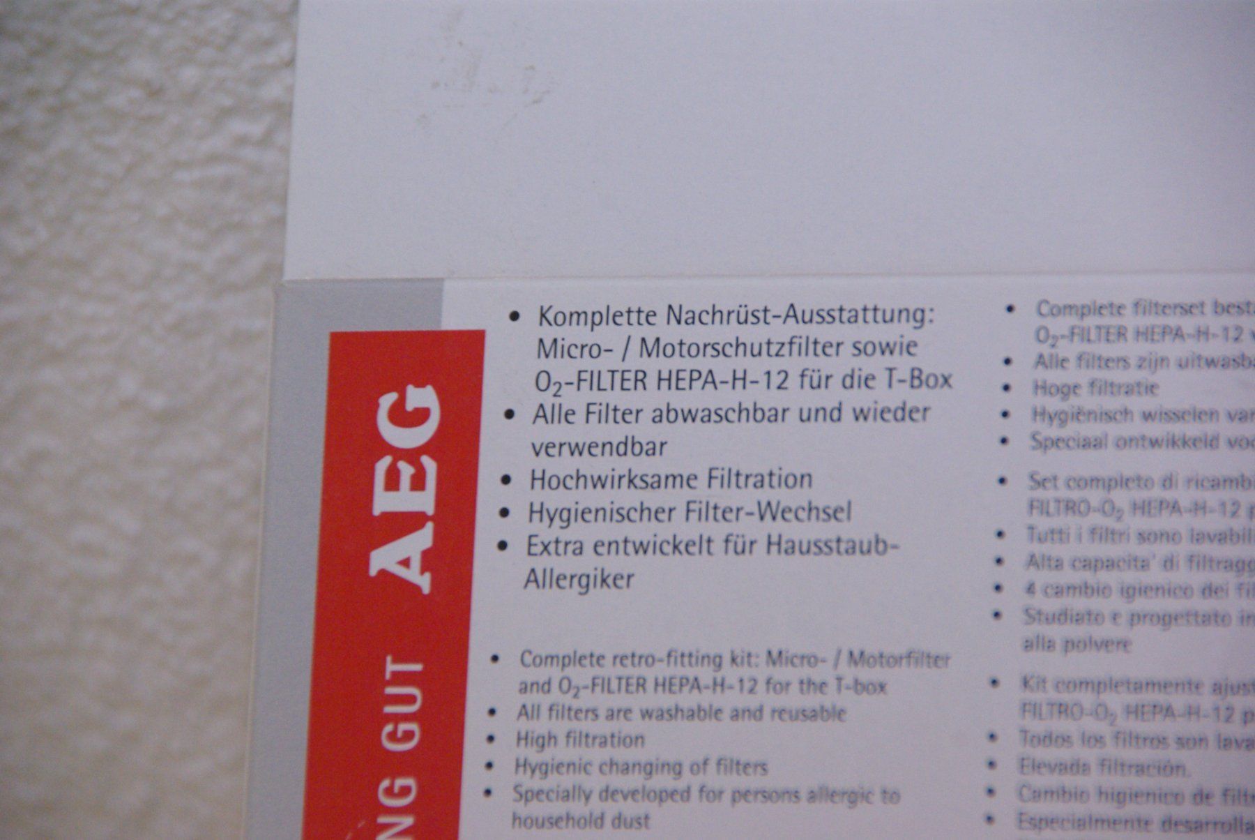 Altro per la casa: AEG Original Filter O2 Filter System – Nuovo e nell'imballaggio originale da Herisau venduto da Cevianer1844 4