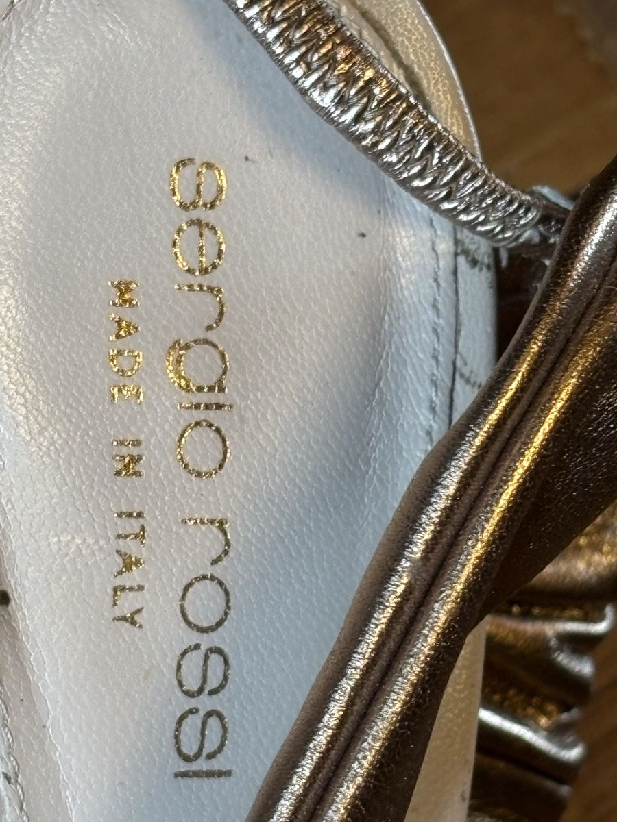 Sergio Rossi Damenschuhe: Sandales Sergio Rossi Bronze 39.5 – Gebraucht aus Dotzigen von SecondHandGems 9