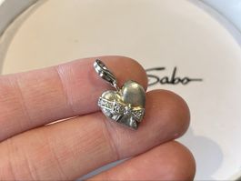 Thomas Sabo Charm Silber Herz 🤍 mit Schleife 🎀 Top!