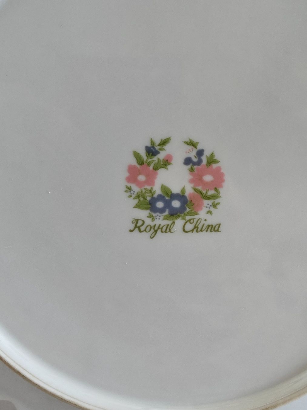 Teller: Durchbruchteller Royal China - Blumendekor - 27cm – Gebraucht aus Birr von DisDas 3