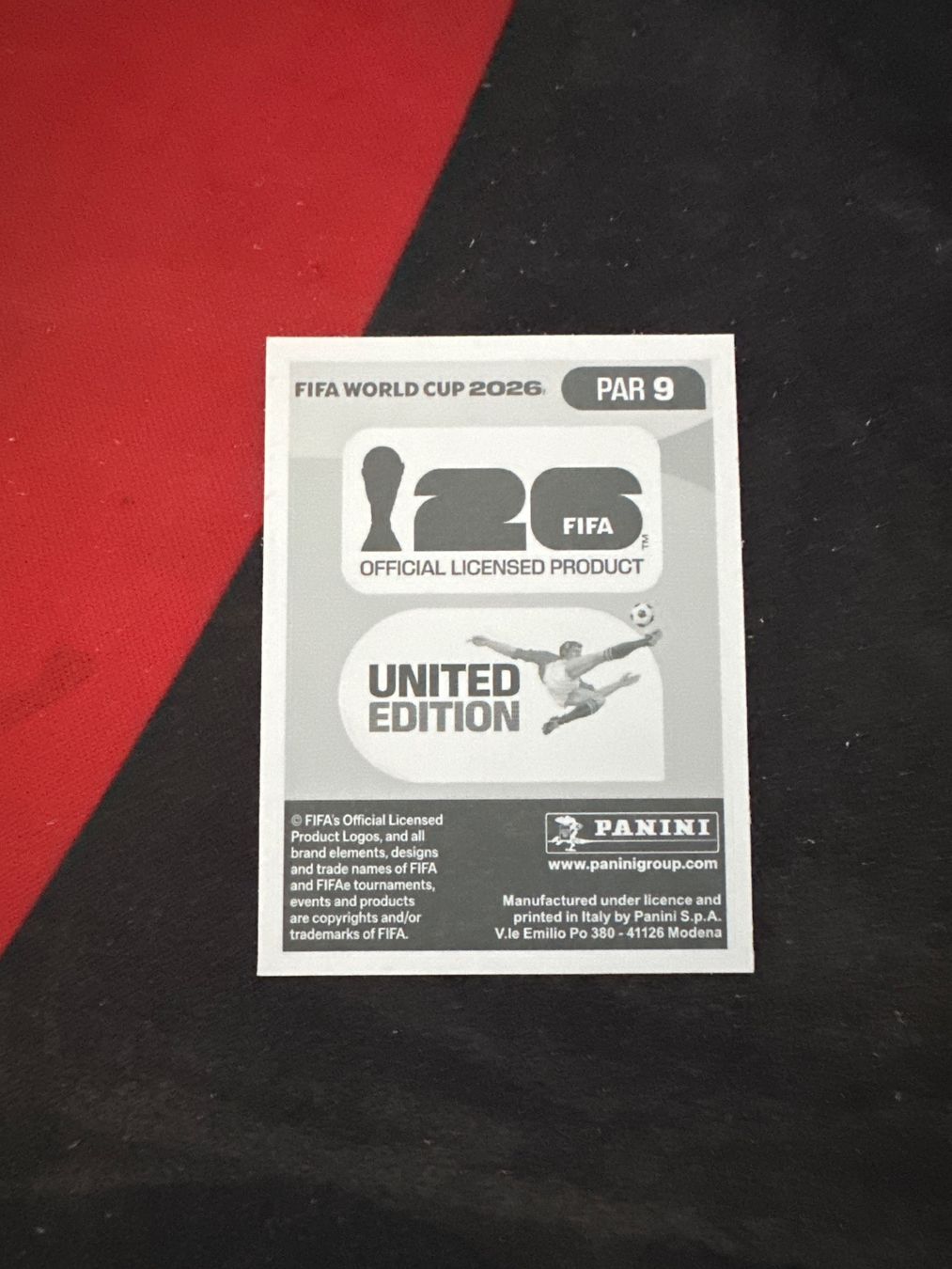 Panini Carte collezionabili: Panini FIFA WM 2026 Sticker - PAR 9 – Usato da Sulz AG venduto da DealWerk 1