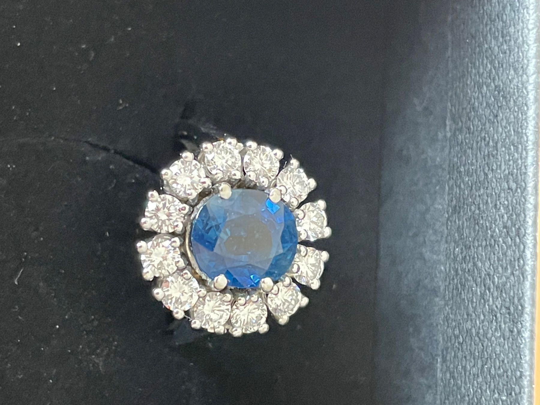 Anelli: Saphir-Brillant-Ring - Traumhafter 18 k-WG-Ring! – Usato da Fidaz venduto da KunstsammlerGR60 3