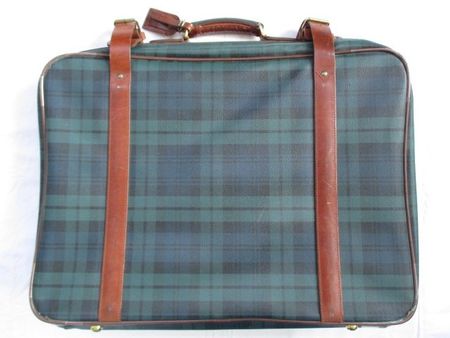Ralph Lauren Polo Black Watch Scotland Tartan Plaid Koffer