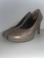Paul Green Pumps Metallic Gold Bronze Leder Gr 37