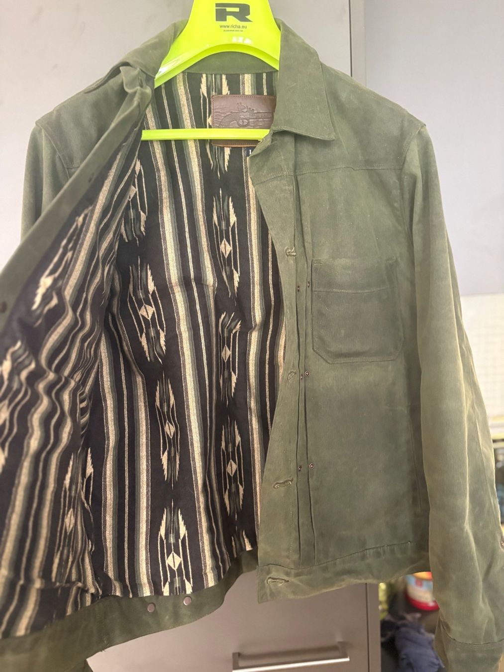 Jacken: Freenote / Riders Jacket Waxed Canvas Olive – Gebraucht aus Sion von australus 1