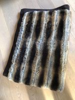 Decke / Überwurf Fake Fur Chinchilla Webpelz 140 x 190 cm