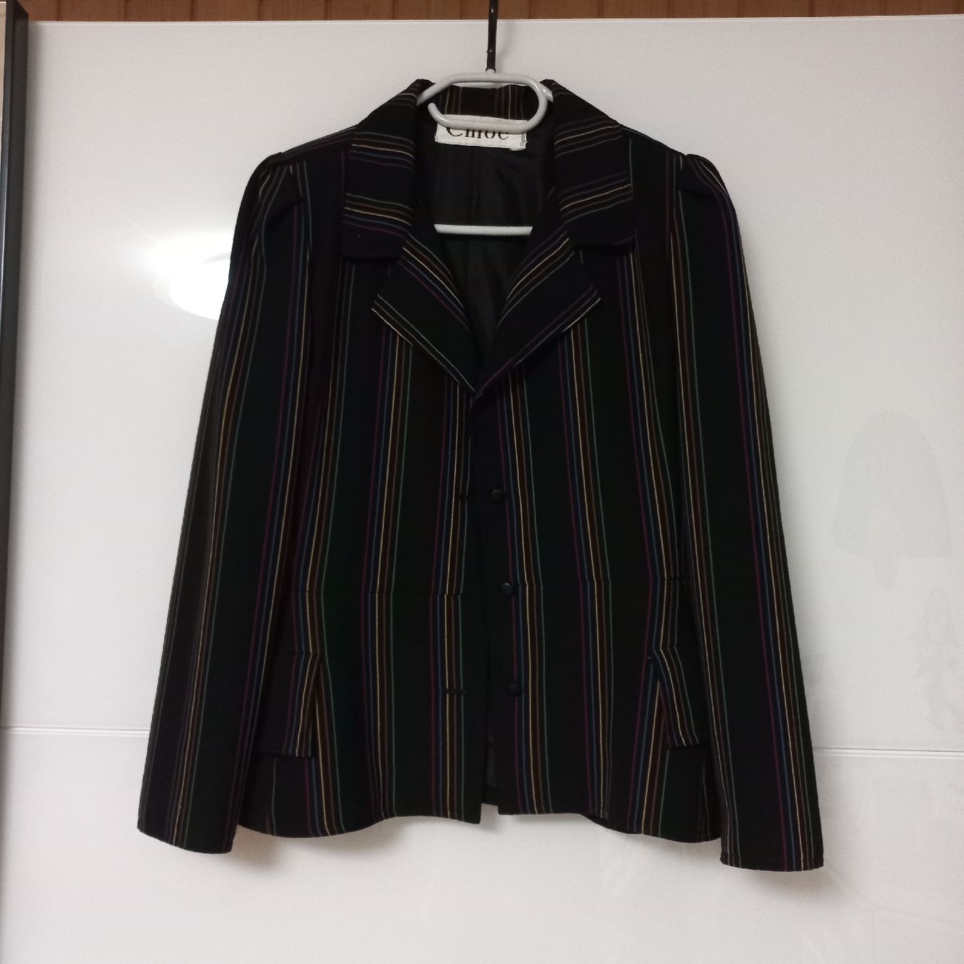 Chloé Giacche: Vintage Chloé Blazer Jacke, Schwarz, gestreift – Usato da Bettlach venduto da Venus22999