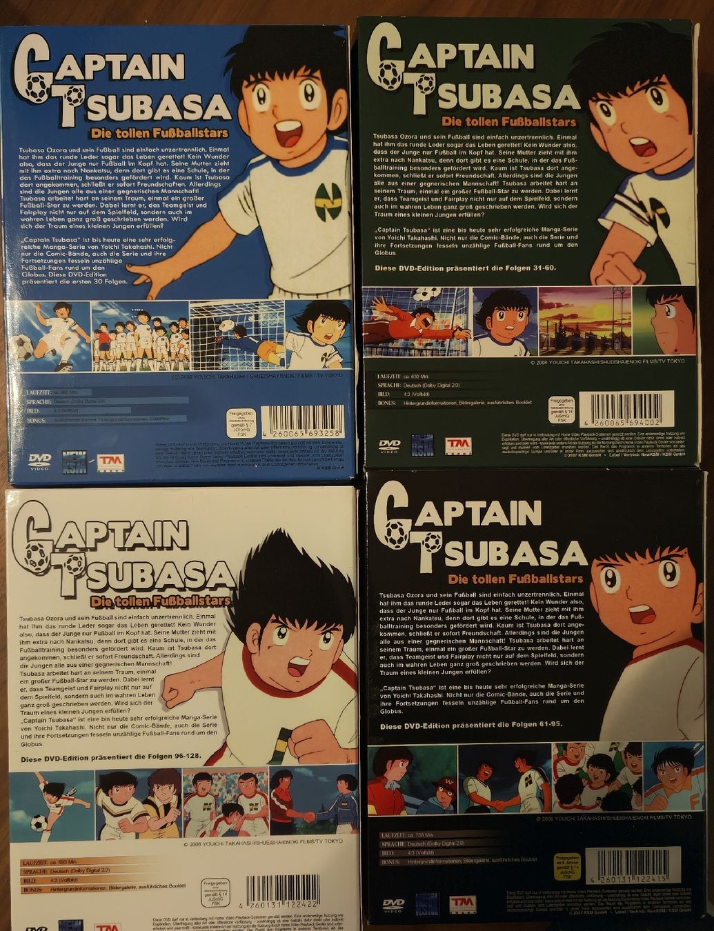 Tutti i DVDs: Captain Tsubasa DVD Box Set Volume 1-4 – Nuovo (secondo la descrizione) da Winterthur venduto da robinb93 1
