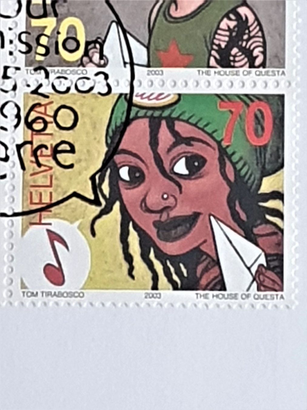 Tutti i francobolli: (114)    2003 "Comics" Tom Tirabosco" ET – Usato da Schwarzhäusern venduto da Inot3 3