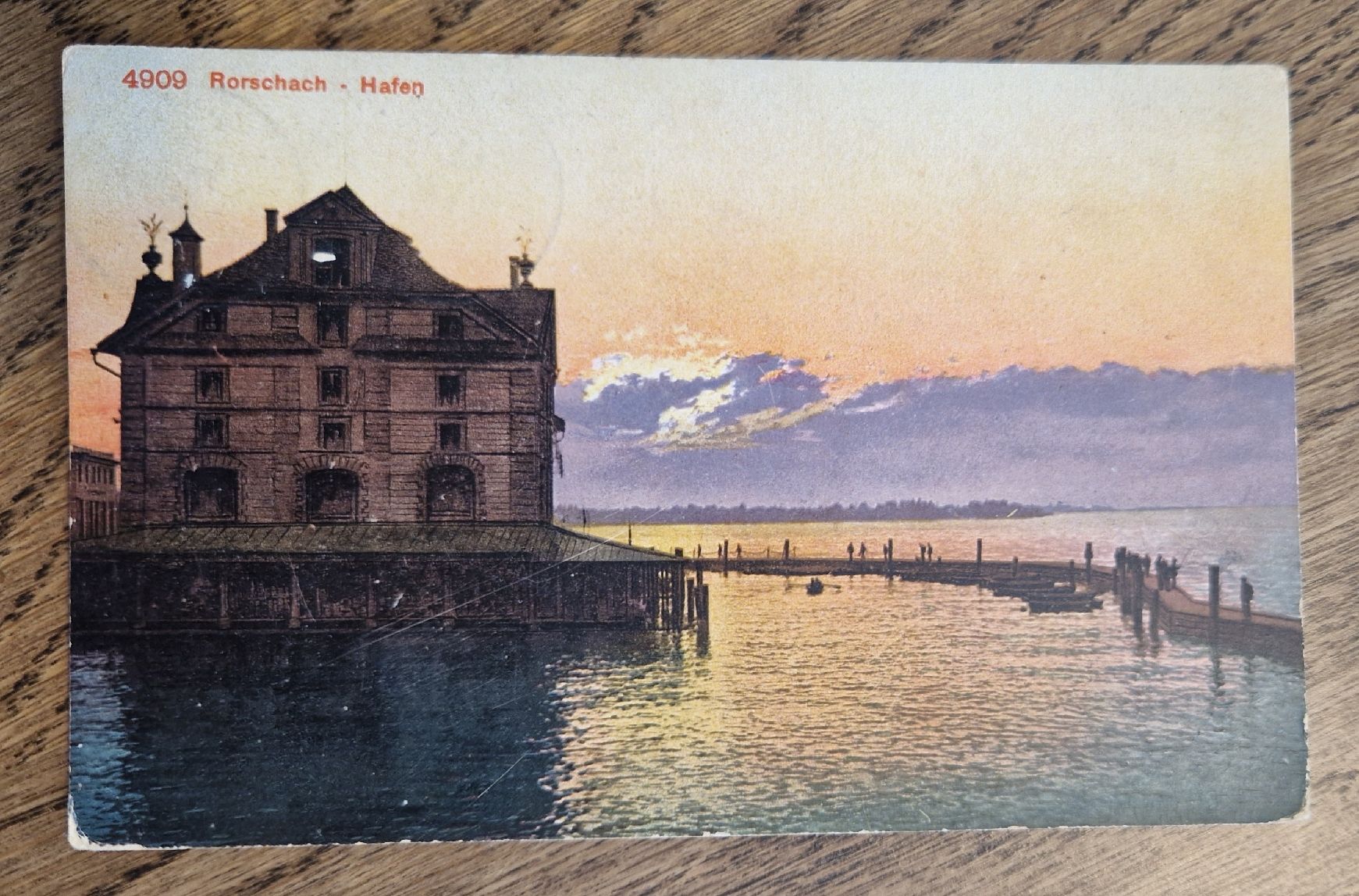 Ansichtskarten: Hafen Rohrschach1909 – Gebraucht aus Ebikon von Donar50