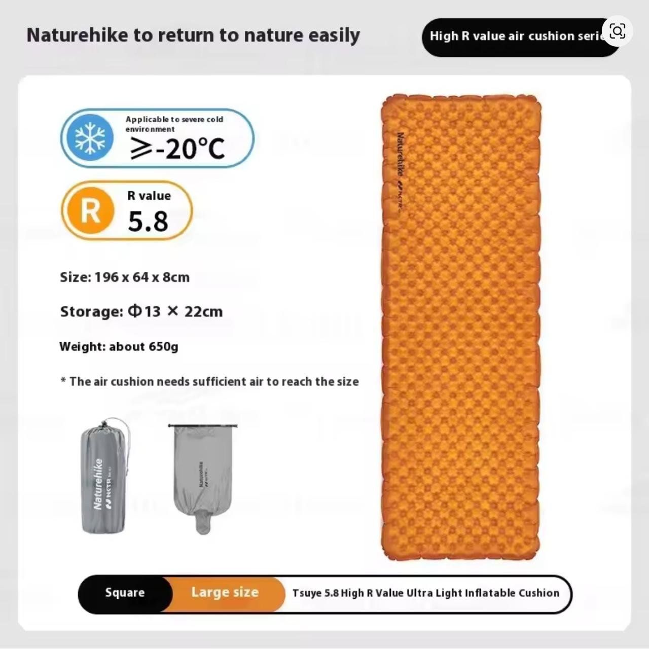 Matratzen: Naturehike R5.8 Isomatte – Gebraucht aus Oberwil BL von d.lthrdt