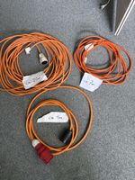 Stromkabel Set 3-teilig 4m 7m 20m gebraucht guter Zustand