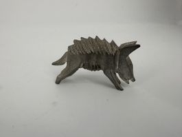 Kleine Metallfigur Wildschwein 