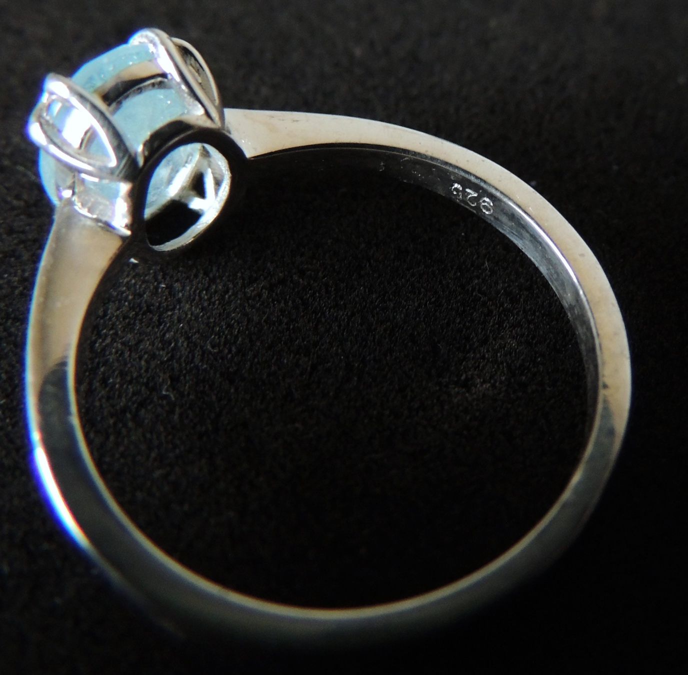 Anelli: Aquamarin Silber 925 Fingerring Gr. 56 – Nuovo (secondo la descrizione) da Waldenburg venduto da schaller707 5