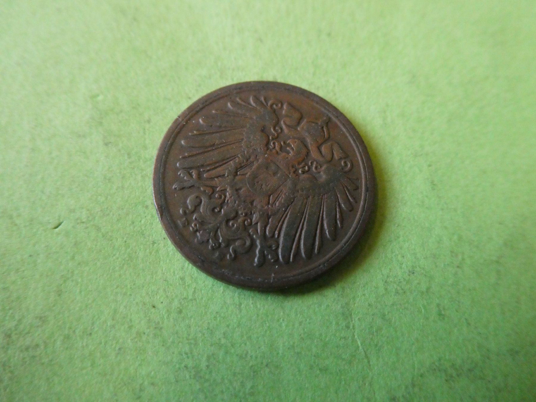 Tutti le monete: Dt. Reich 1906 E, 1 Pfennig – Usato da Hinterforst venduto da Rohusri 1
