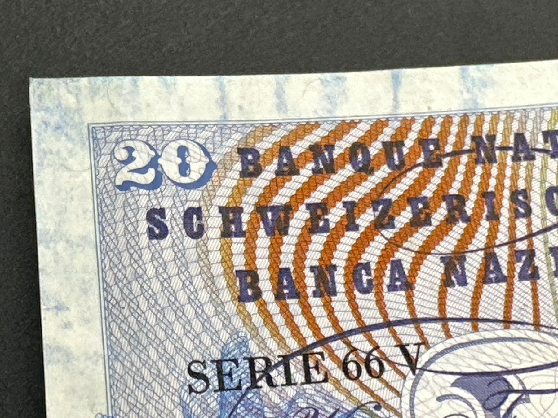 Banconote: 20 Fr.-Note Schweiz 1969 – Usato da Herisau venduto da herau 2