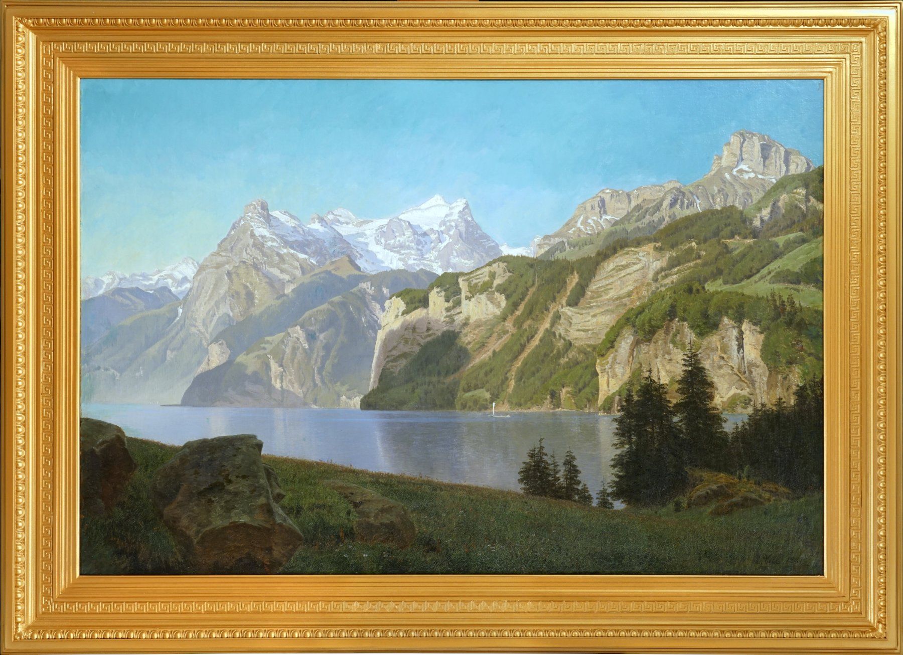 Gemälde: Janus La Cour 1881: Vierwaldstättersee – Gebraucht aus Meilen von Anonymous3