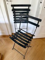 2 Vintage-Klappstühle aus Metall für Balkon
