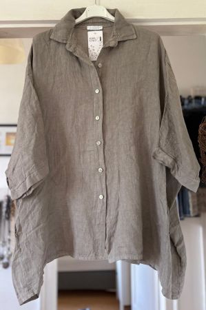 OVERSIZE CHEMISE EN LIN! M SOLDES DE FIN DE SAISON