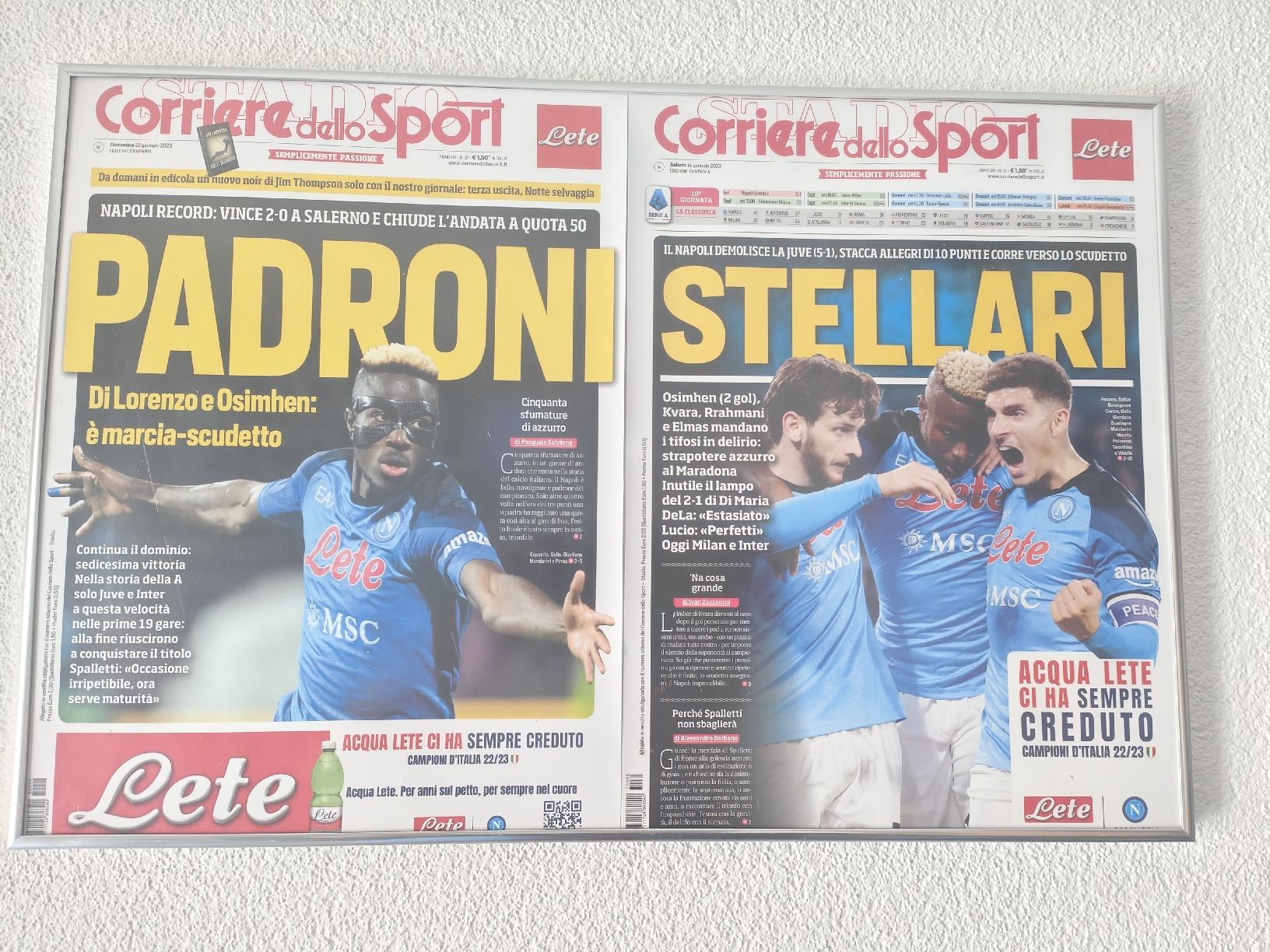 Posters & Illustrations: ssc napoli 4 bilder mit rahmen – Neuf (Voir description) à Schöftland par magicX01