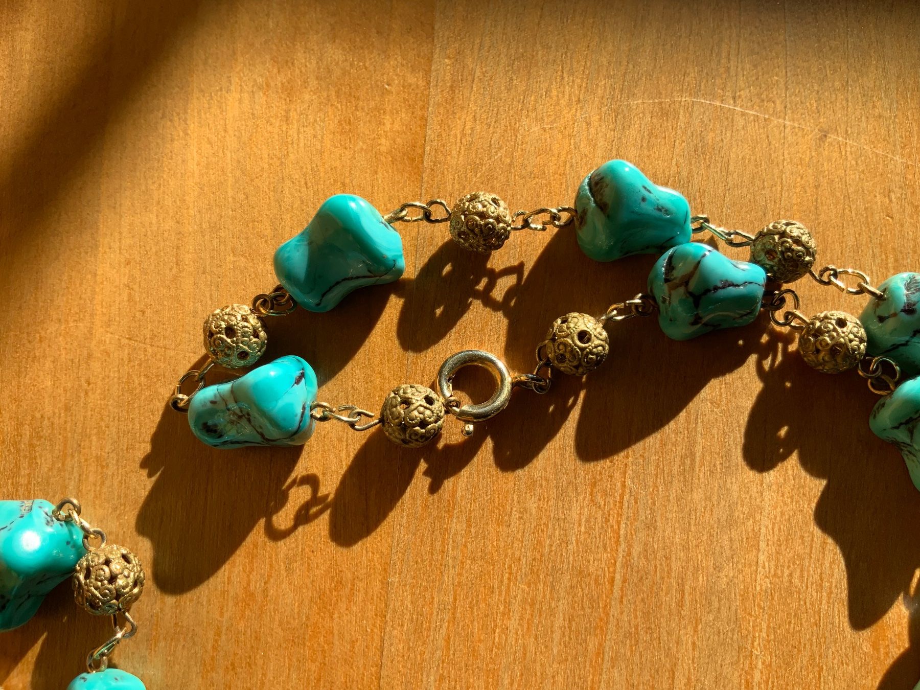 Catenine: Modeschmuck: Türkis & Gold – Usato da Zürich venduto da ancillaschmidhauser 4