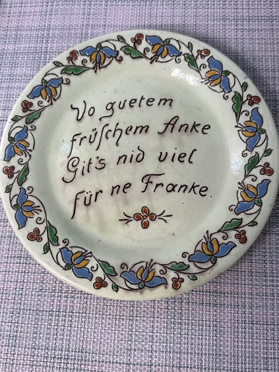 Teller: Antiker Wanzenried Teller "Anke" 19 cm – Gebraucht aus Grenchen von swiss.antiques