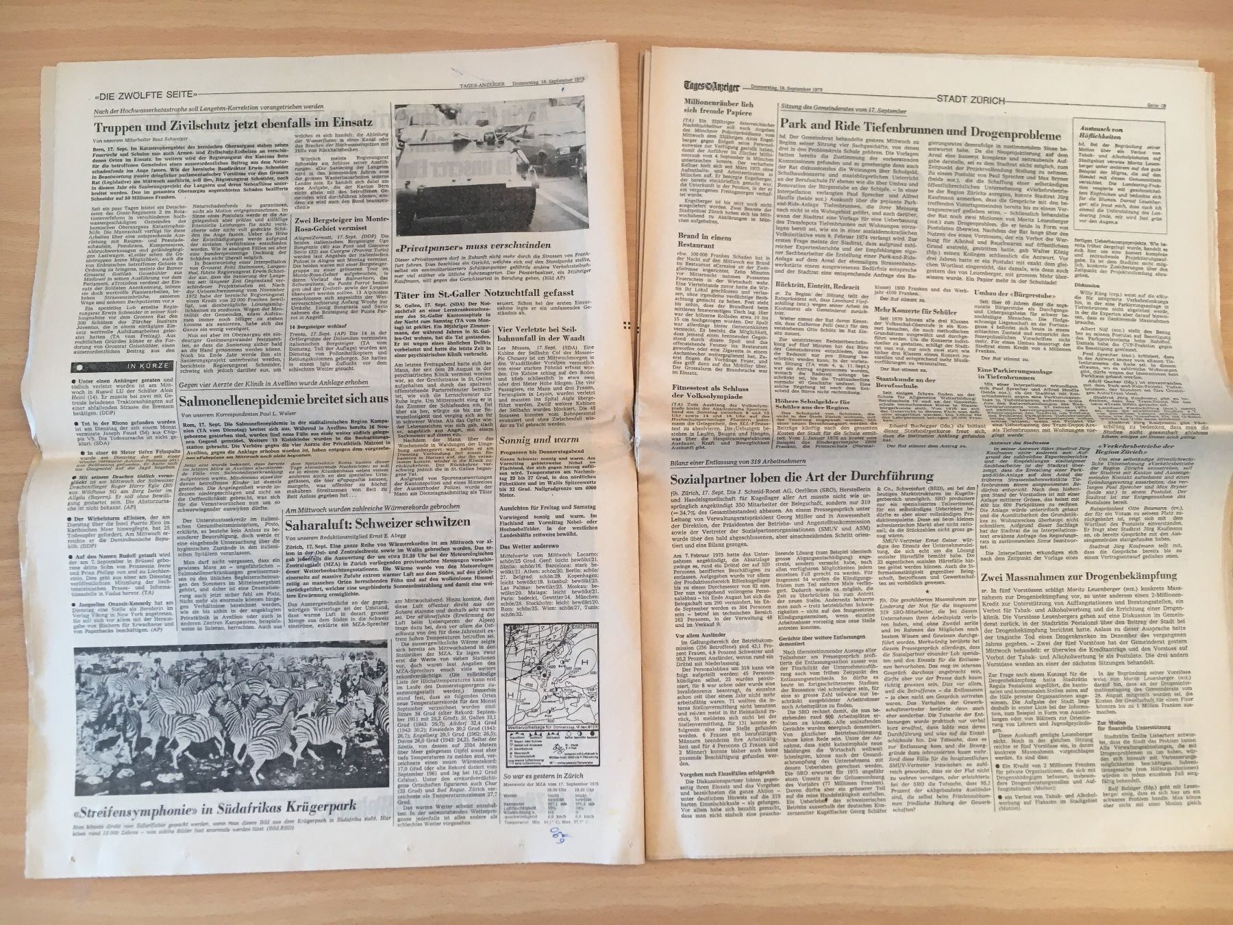 Zeitschriften & Magazine: Tagesanzeiger vom 18. September 1975 – Gebraucht aus Luzern von Jiggy_8898 4